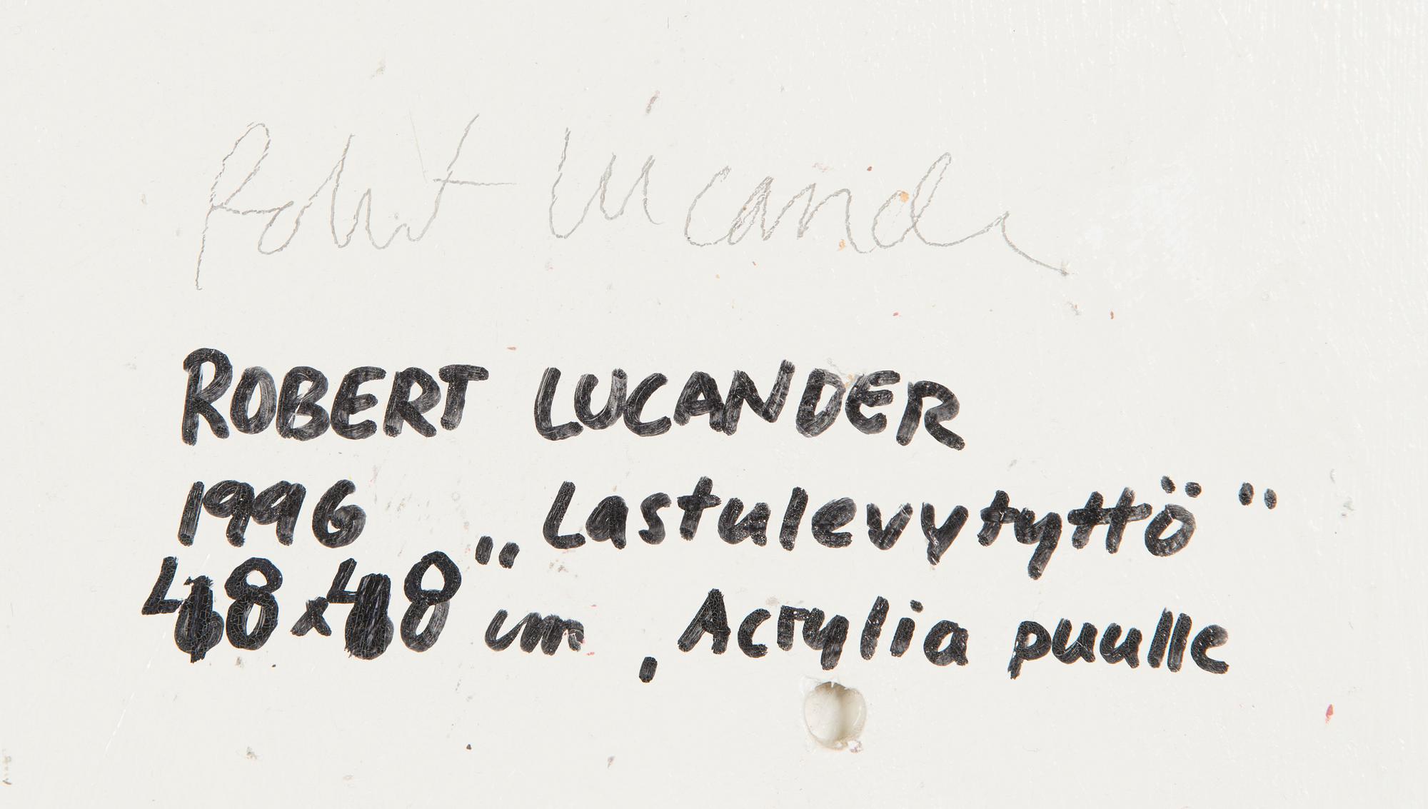 Robert Lucander, 'The Chipboard Girl'.