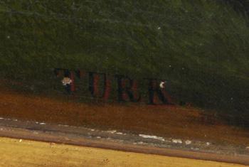 OKÄND KONSTNÄR, olja på duk. 1800-tal. "Turk".