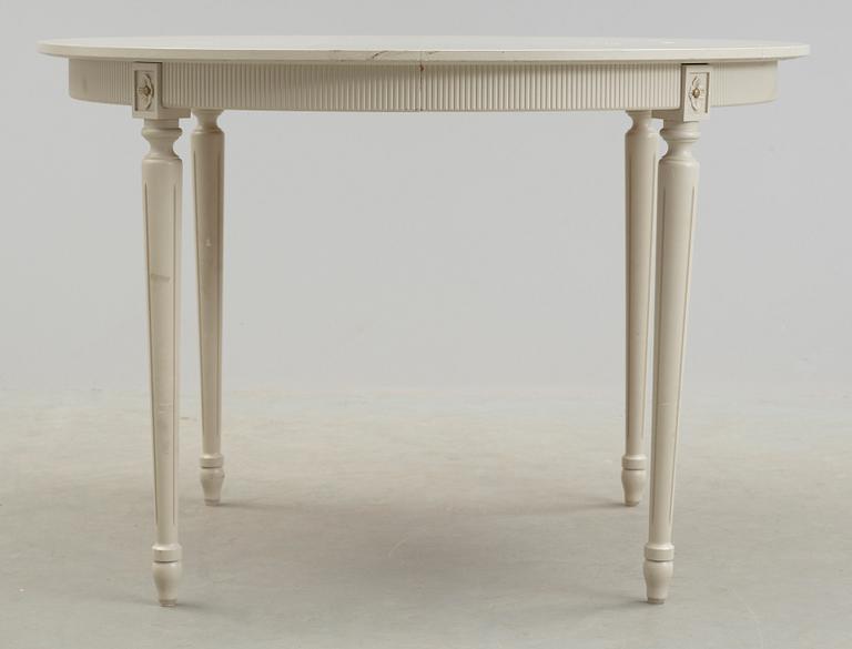 MATSALSGRUPP, 5 delar, gustaviansk stil, 1900-talets mitt.