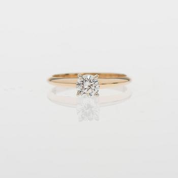RING, briljantslipad diamant, 14K guld.