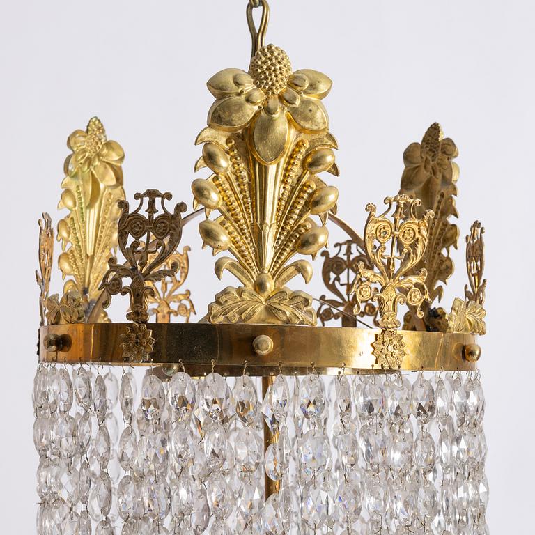 Chandelier. Karl Johan, first half of the 19th century.