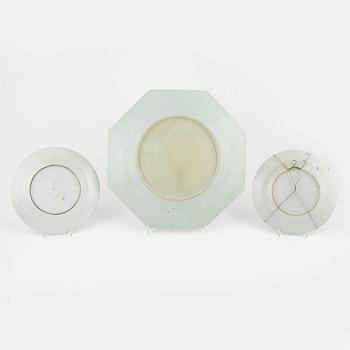 A group of thirteen porcelain pieces, China and Samson, France, 18th-20th Century.