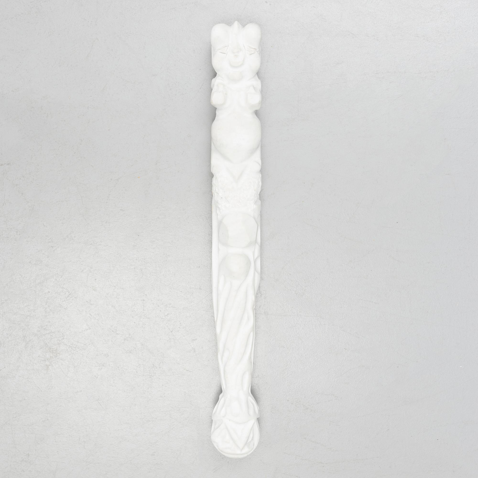 Stefano Beccari, sculpture. Unsigned. Marble, height 105 cm.