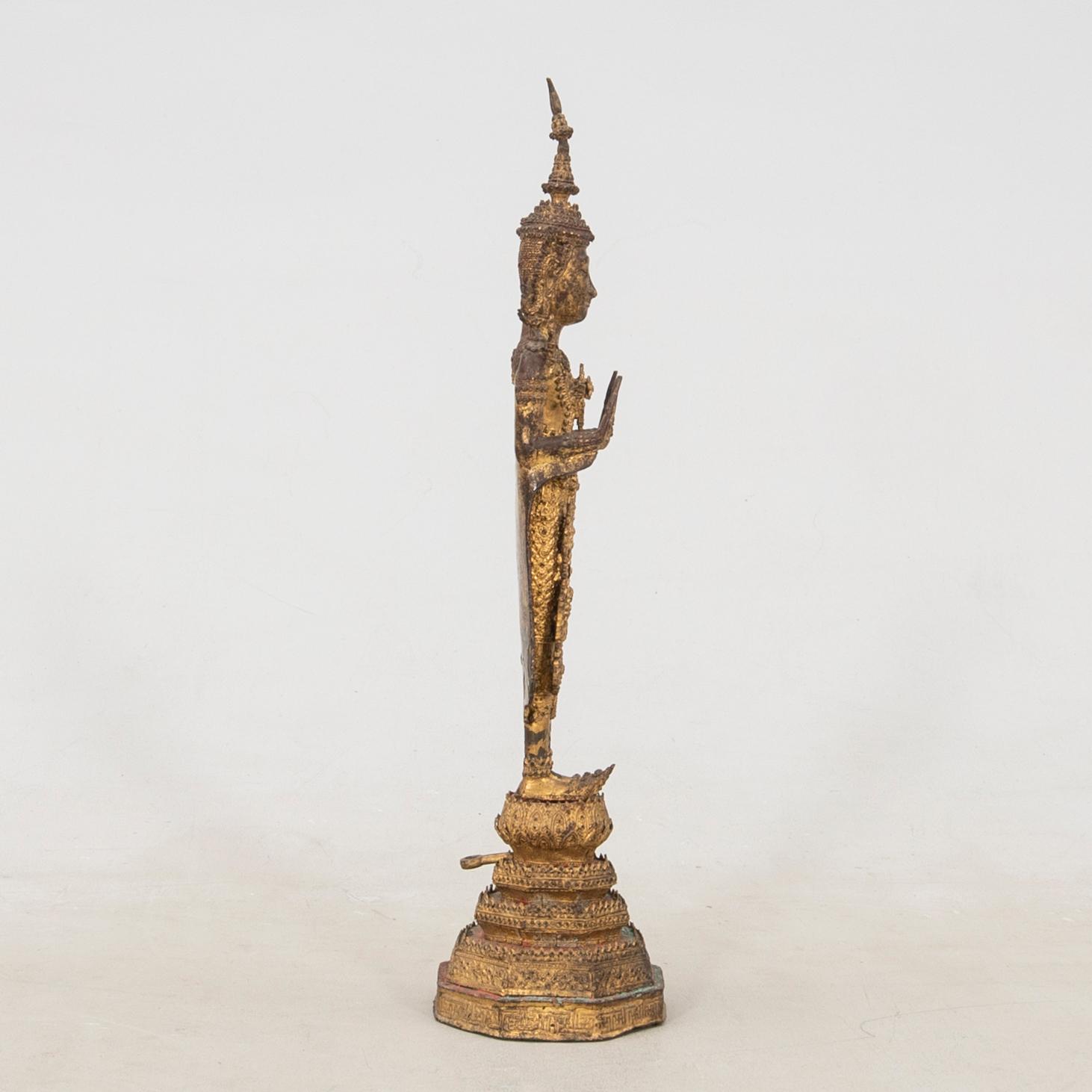 Buddha Thailand 1800-talets andra hälft Rattanakosin stil.