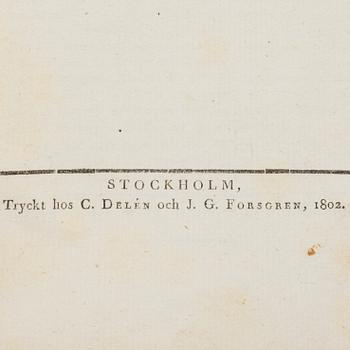 JOHAN WILHELM PALMSTRUCH, SVENSK BOTANIK, 1-9, Stockholm & Uppsala, 1802 - 1825.