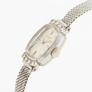 IWC, wristwatch, 18K white gold, 14 mm.