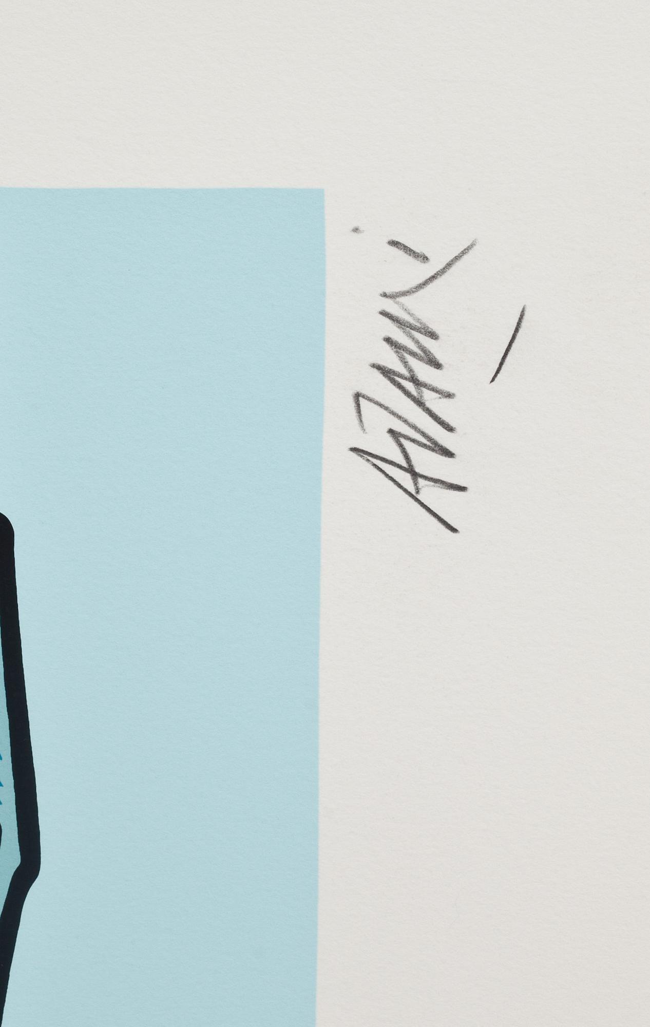 VALERIO ADAMI, färgserigrafi, signerad och numrerad 102/200.