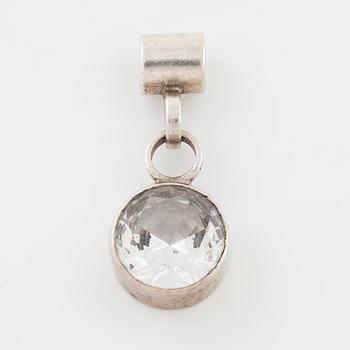 CECILIA JOHANSSON, Göteborg, 1977, a faceted rock crystal pendant.