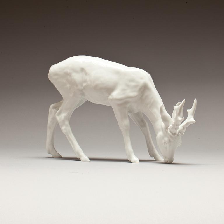 FIGURIN, porslin. Meissen Weiss.