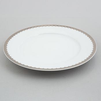 Sigvard Bernadotte, service, 52 pieces of porcelain, "Marianne Royal Blue" Christineholm/Fyrklövern, Millennium series 2000.