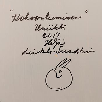 HELJÄ LIUKKO-SUNDSTRÖM, a unique decorative plate signed Heljä Liukko-Sundström 2017.