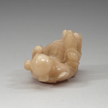 A carved quartz figure of Sholaou, Qing dynasty (1644-1912).