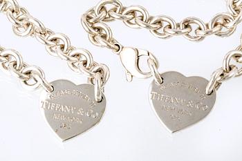 Tiffany & Co, halsband och armband, sterling silver, "Return to Tiffany & Co", original dustbag.