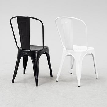 Xavier Pauchard / Tolix, a set of eight 'A' chairs from Tolix, France.