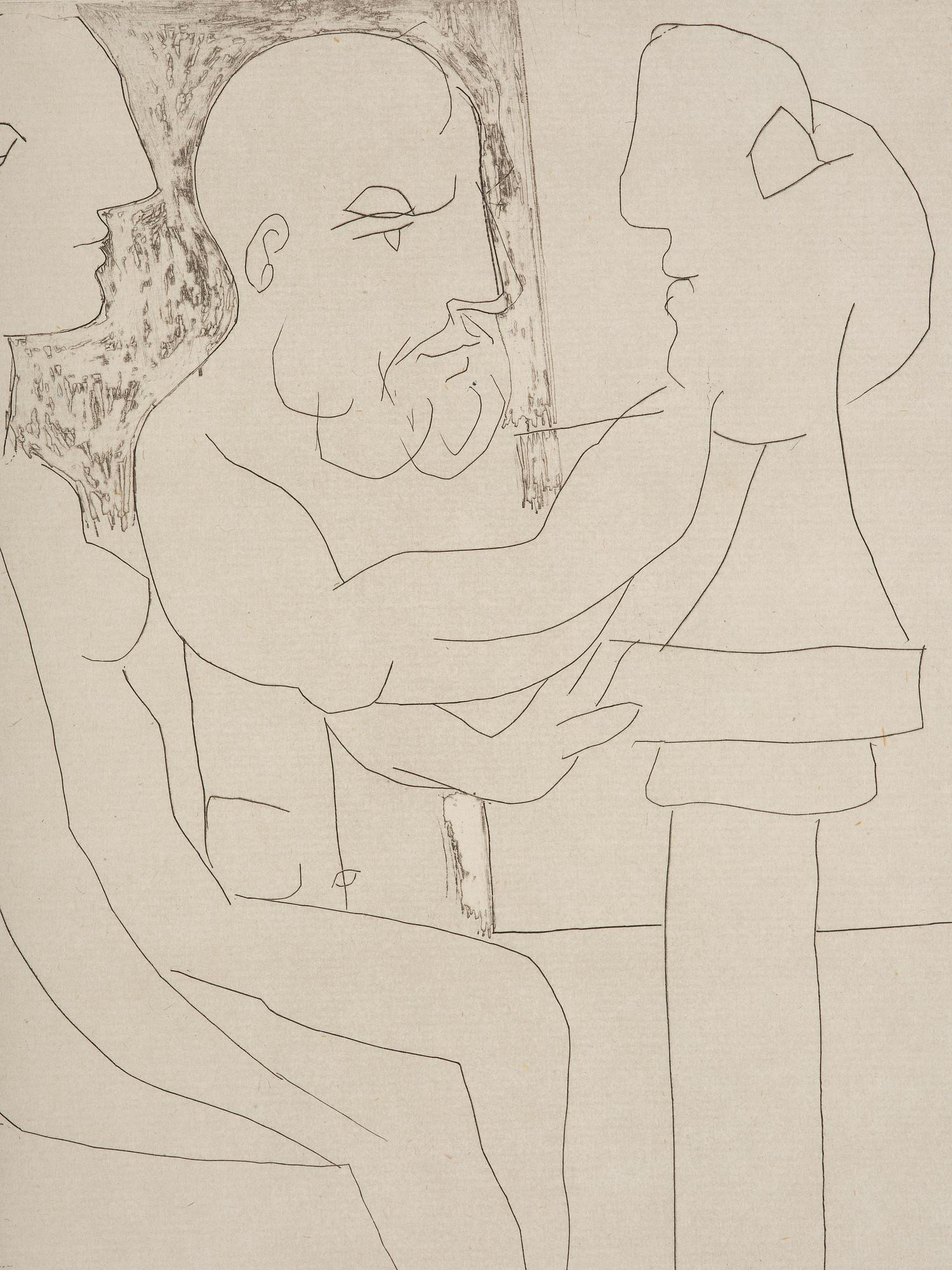Pablo Picasso, "Vieux sculpteur au travail I" ur: "La Suite Vollard".