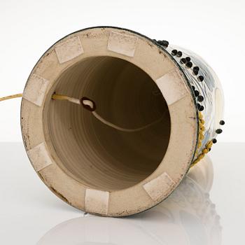 BIRGER KAIPIAINEN, a stoneware table lamp, signed Kaipiainen.