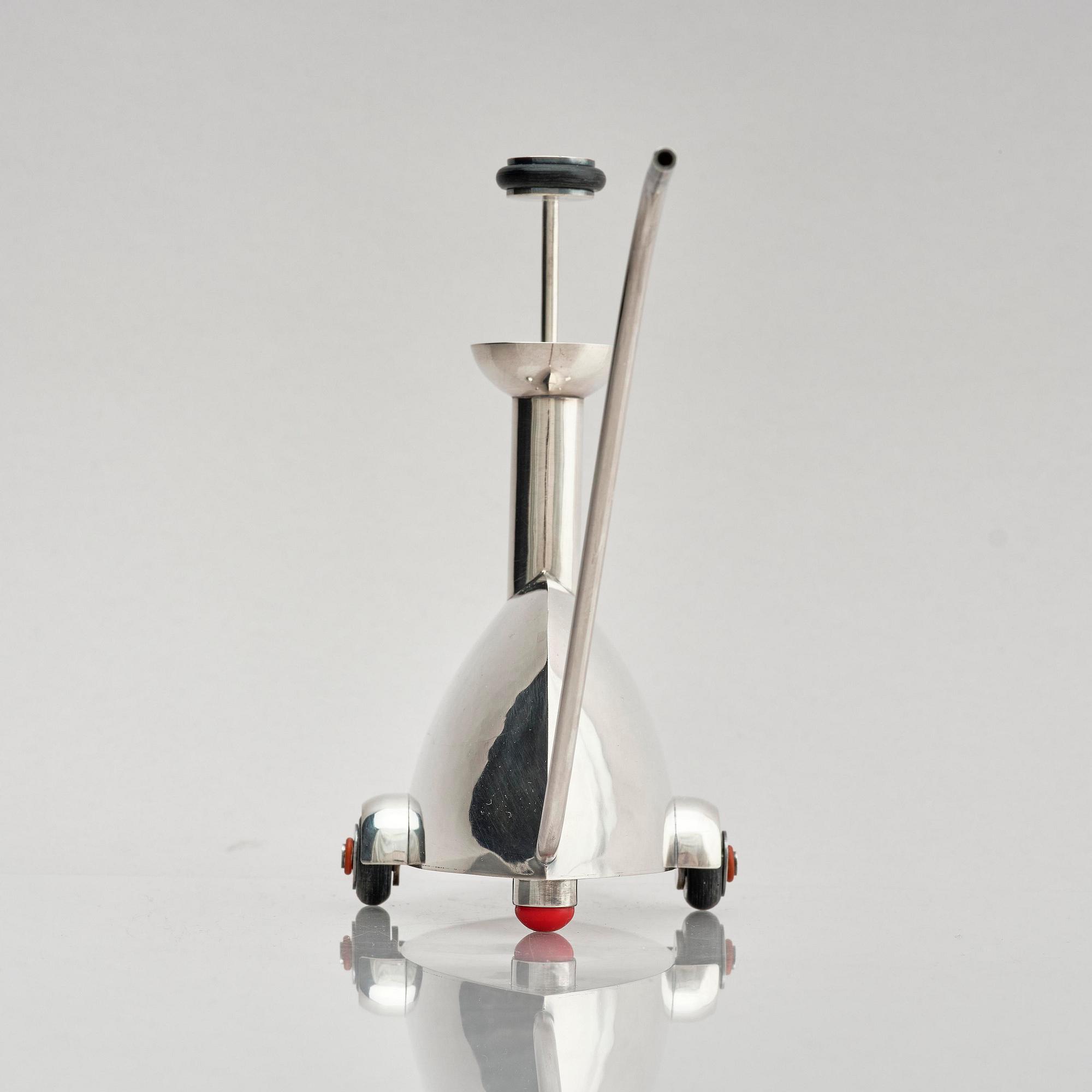 Mats Eskils, kanna "DropStop", sterlingsilver, Stockholm, 1999.