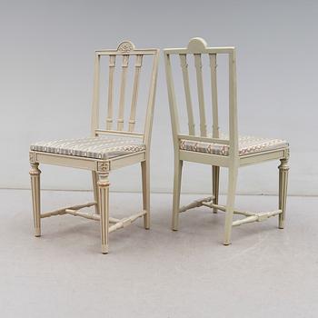 MATGRUPP, 7 delar, gustaviansk stil, 1900-talets andra hälft.