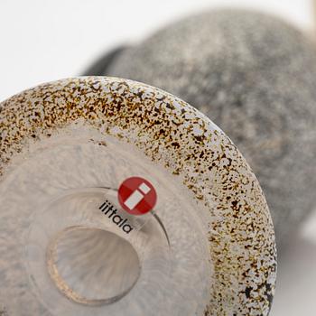 Oiva Toikka, a 'Heron' glass bird signed O. Toikka Nuutajärvi.