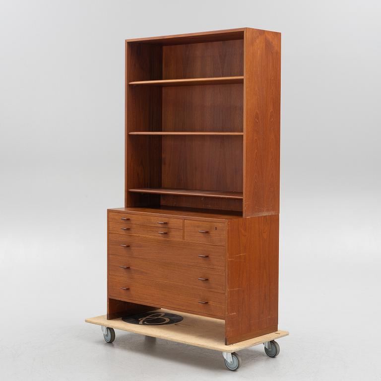 Hans J. Wegner, a teak chest of drawers with bookcase, RY 16, Ry Møbler, Denmark.
