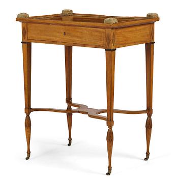 29. Bord, tillskrivet Lars Qvarnebrg (mästare i Stockholm 1801-13), Sengustavianskt.