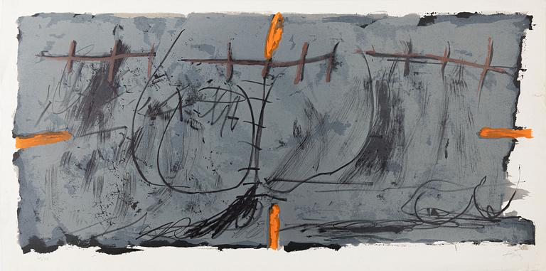 Antoni Tàpies, "Orange et gris".