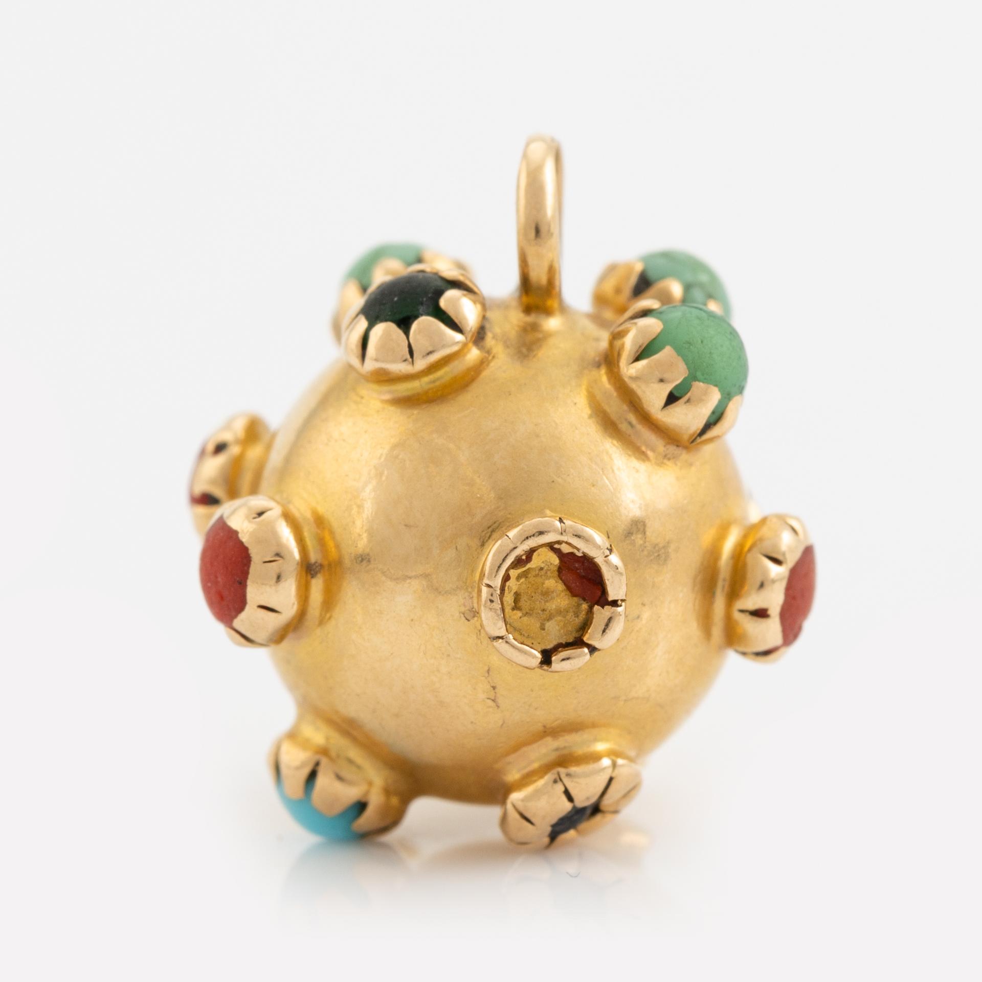 Berlock, 18K guld, sputnik.