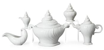 92. ARJE GRIEGST, servis, 34 delar, "Konkyle/Triton", Den Kongelige Porcelainsfabrik, Danmark.