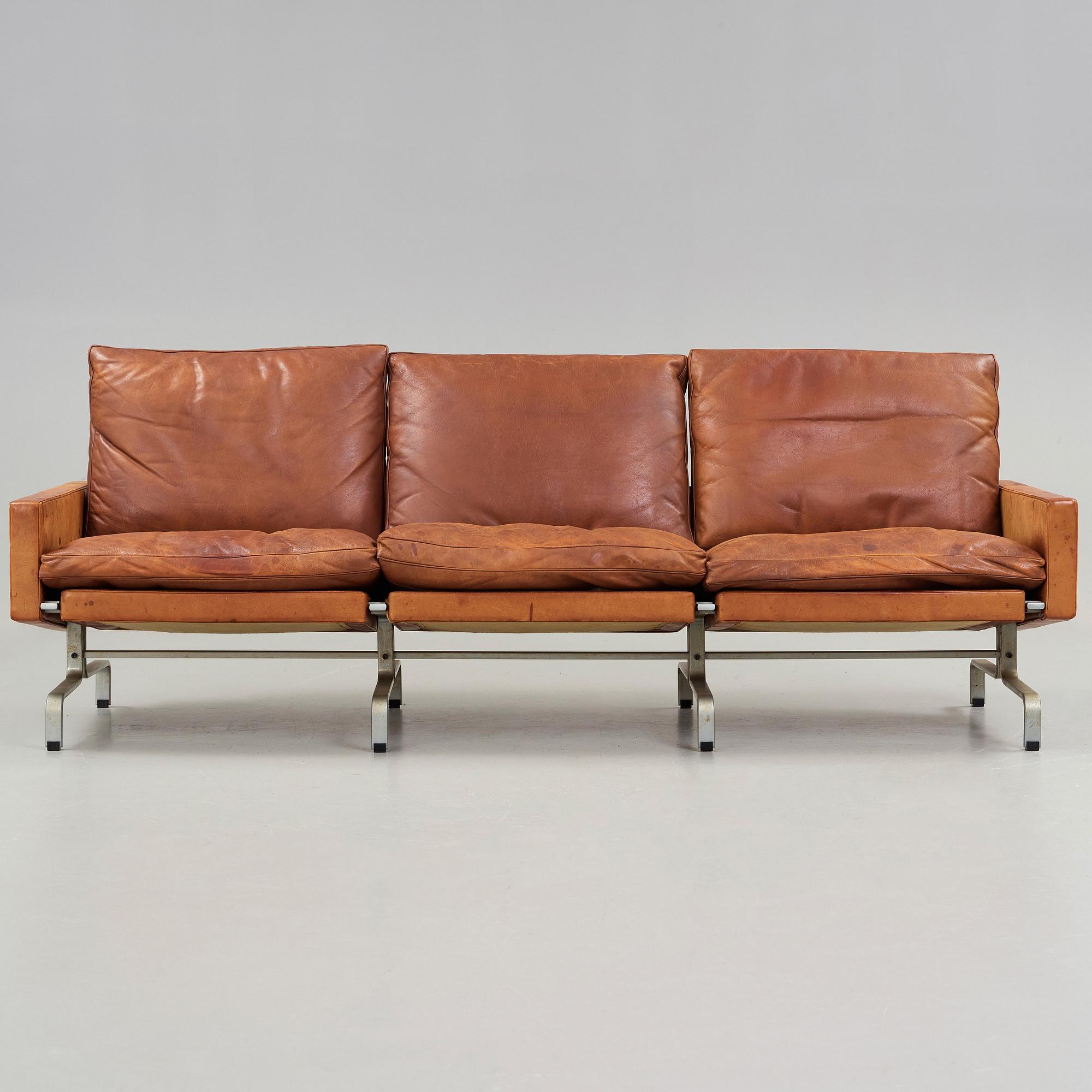 Poul Kjaerholm, soffa 'PK-31-3', E Kold Christensen, Danmark 1960-tal.