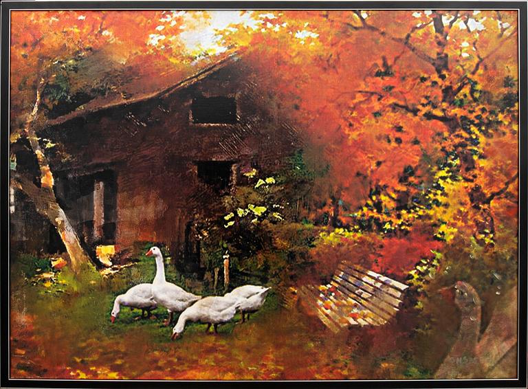 Ulf Onsberg, Geese by the house.