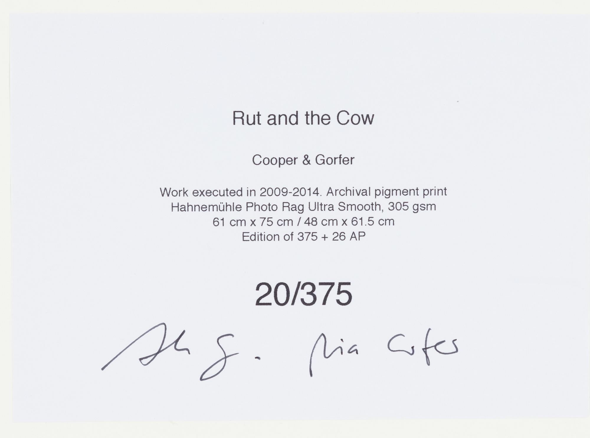 Cooper & Gorfer, "Rut and the Cow".