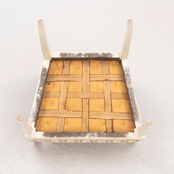 A late Gustavian open armchair, circa 1800.