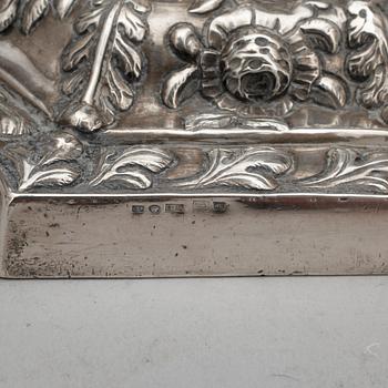 LJUSSTAKAR, ett par, silver, troligen England, stämplade Helsingfors 1936. Vikt tot ca 1020 gram.