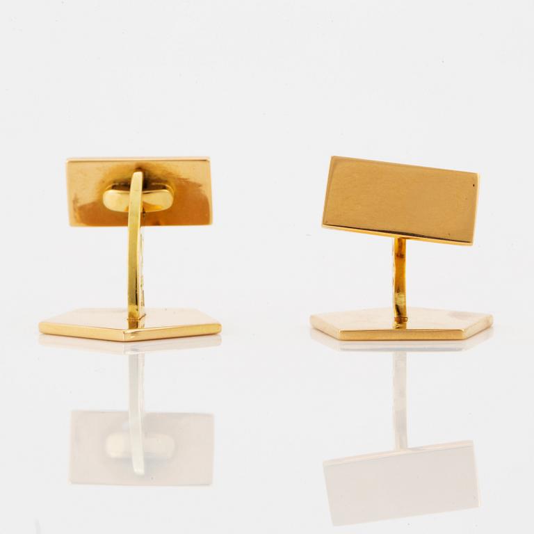 Wiwen Nilsson, a pair of 18K gold cufflinks, Lund, Sweden 1960.