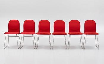 Jasper Morrison, six ''Hi Pad' chairs, Cappellini, Italy.