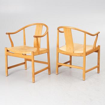 Hans J. Wegner, four model PP66 'Chinese Chair' chairs, PP Møbler, Denmark, 2001.