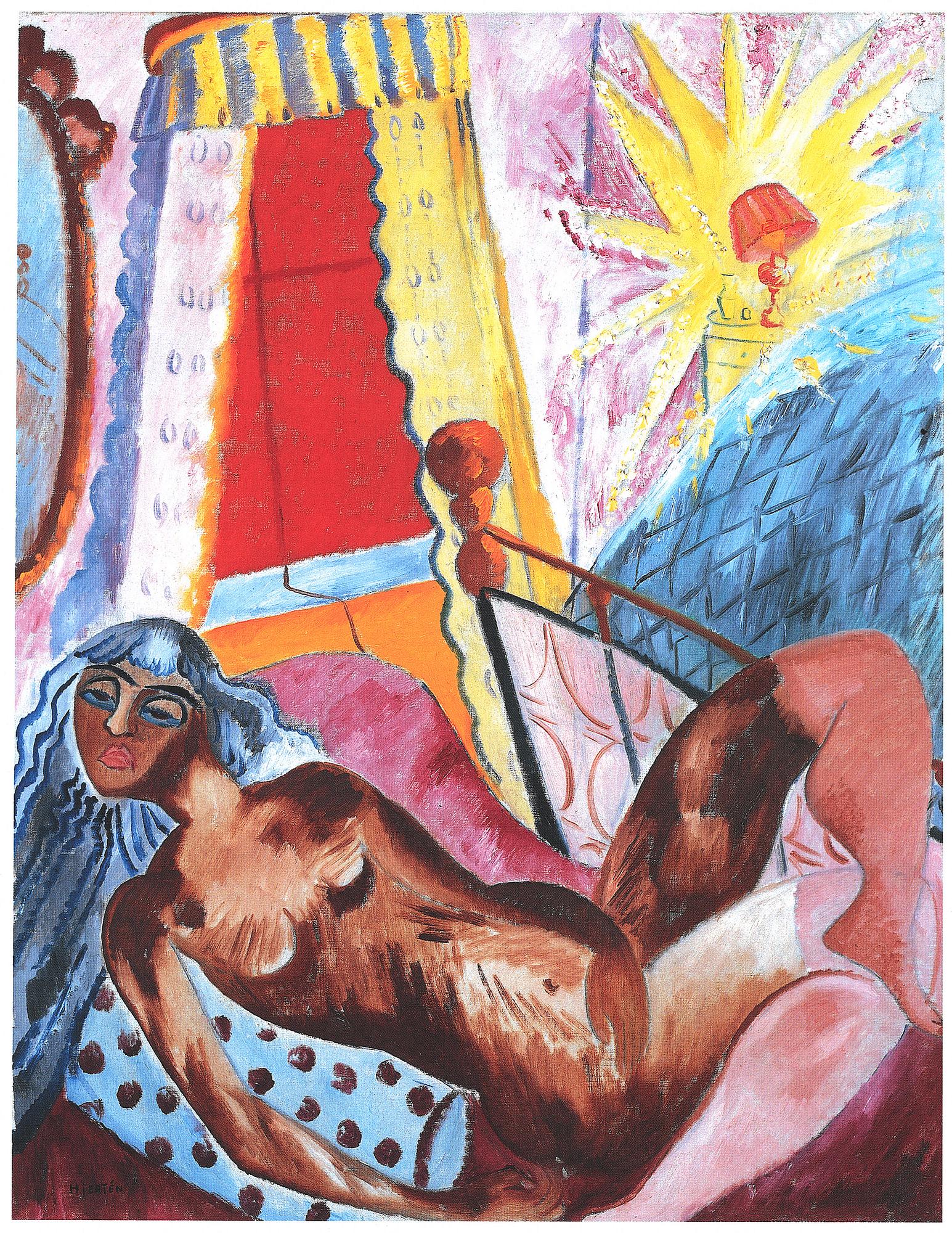 Sigrid Hjertén, "Iván i fåtöljen" (Iván in the armchair).