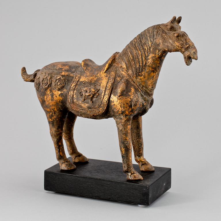 FIGURIN, gjutjärn, Tang-stil,  1900/2000-tal.