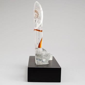 BERTIL VALLIEN, skulptur, glas, signerad.