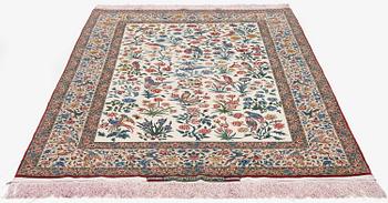 A, 'Golo Bolbol' rug, Isfahan, signed (Mahmoud and Mohammad Reza) Seirafian, c. 230 x 147 cm.