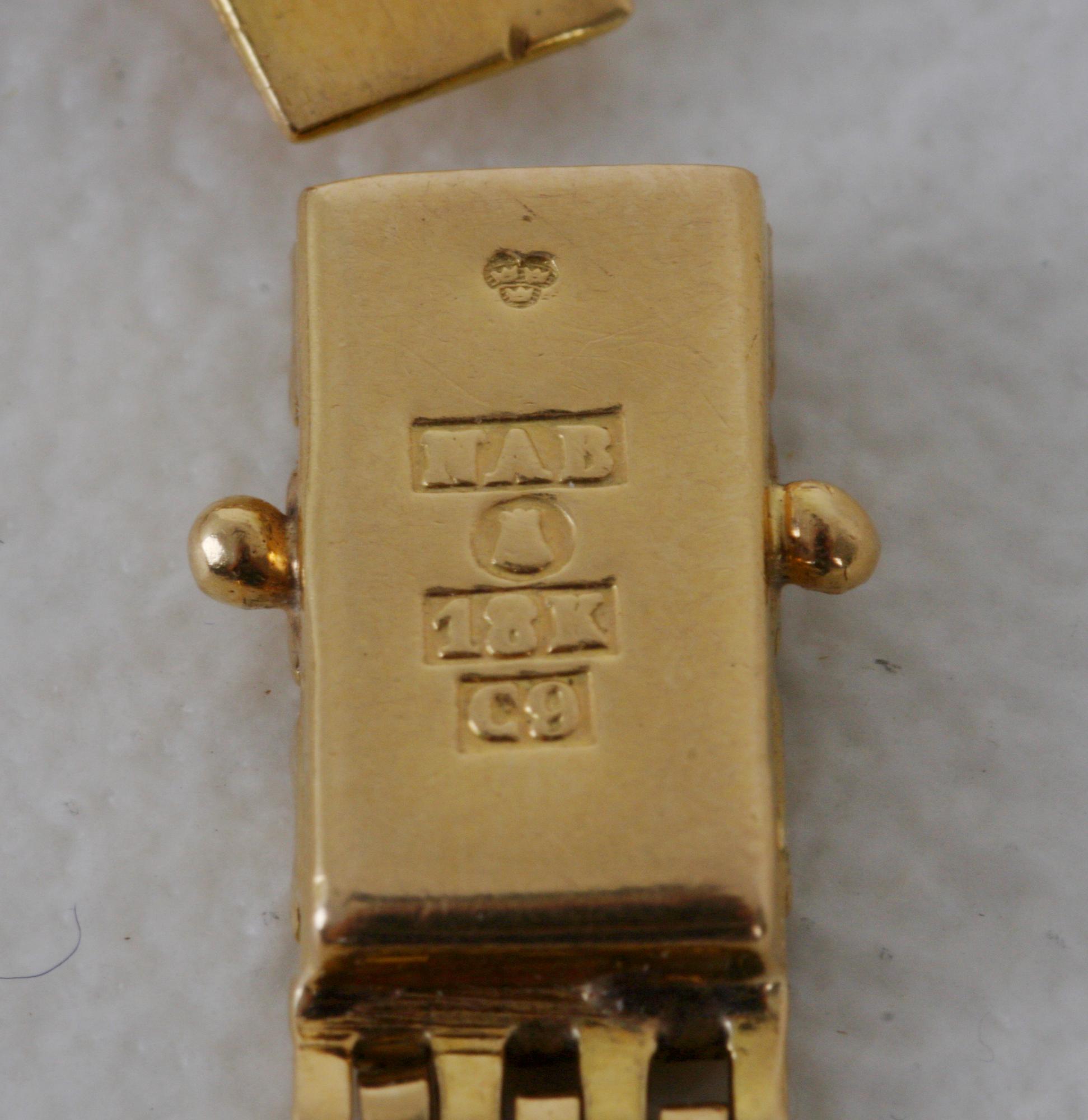 ARMLÄNK, 18K guld, ca 14 gr.