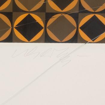 VICTOR VASARELY, silk screen, signed 38/250.