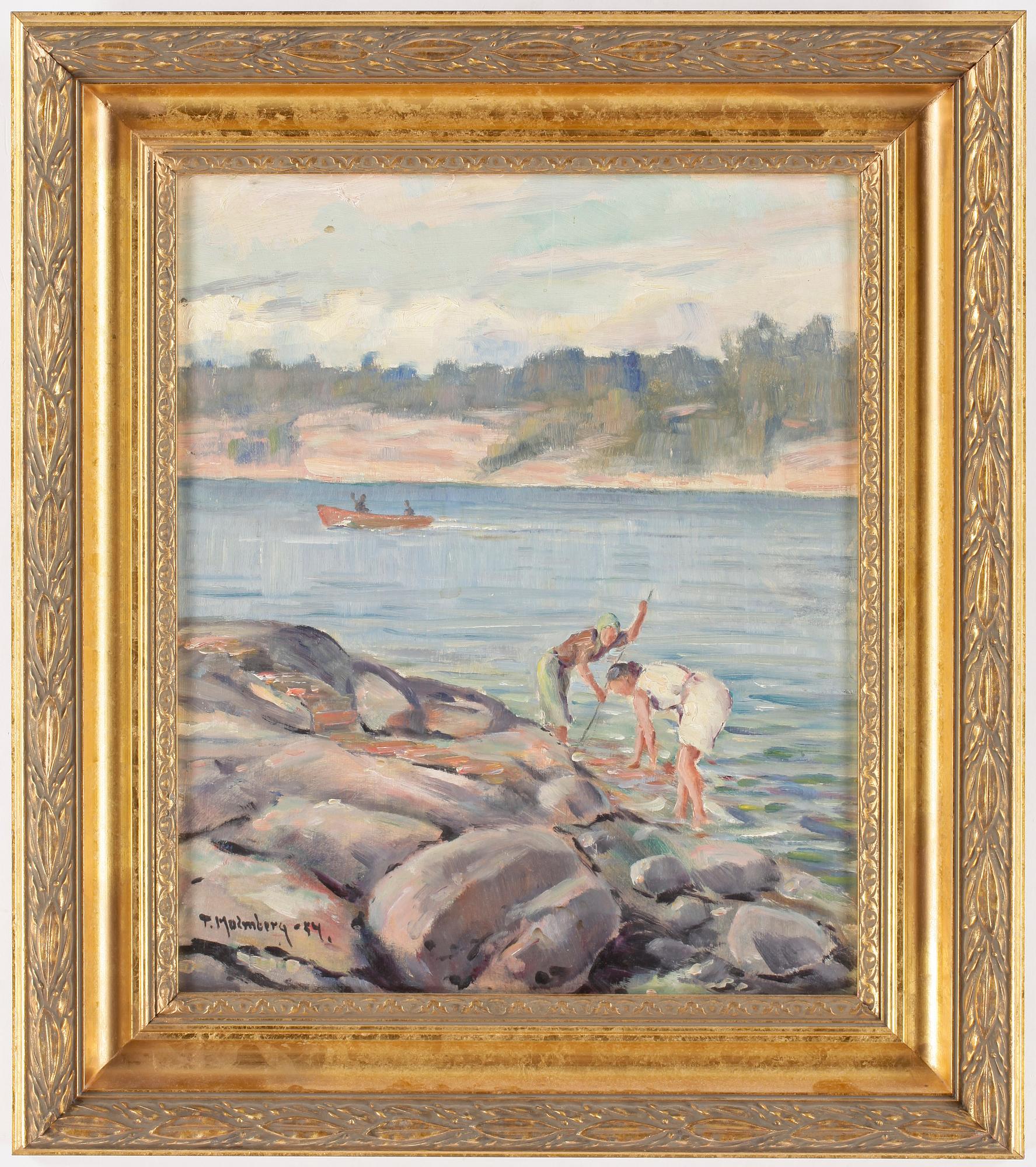TURE MALMBERG (FINLAND), olja på duk, signerad och daterad -54.
