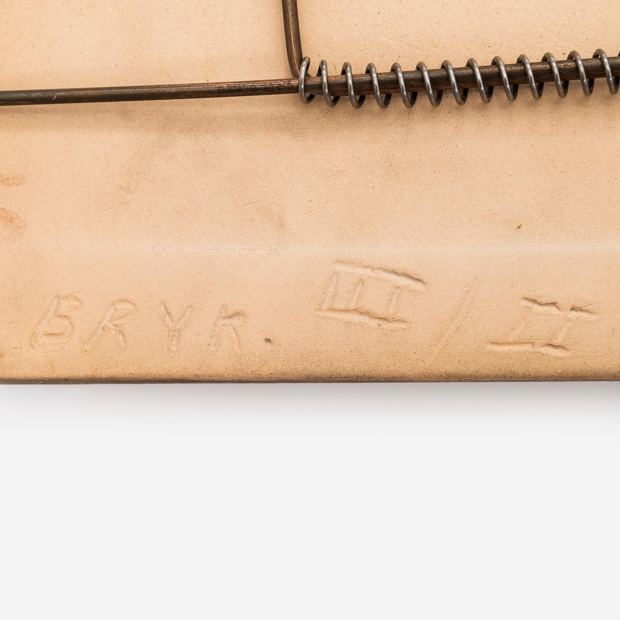 Rut Bryk, Relief, stoneware, signed BRYK.