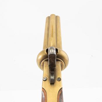 Percussion revolver by Johan Engholm, known as Smålänning / Pepperbox.