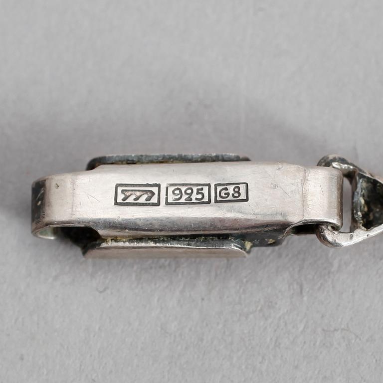 SAMLING SMYCKEN, 5 delar, silver, Karl Laine, Finland.