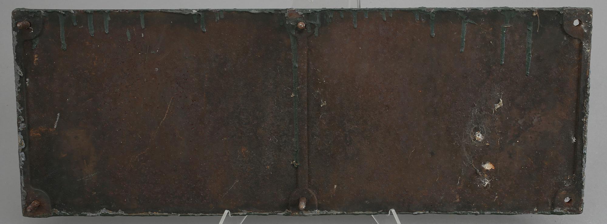 TÅGSKYLT, gjutjärn, 1900-talets början.