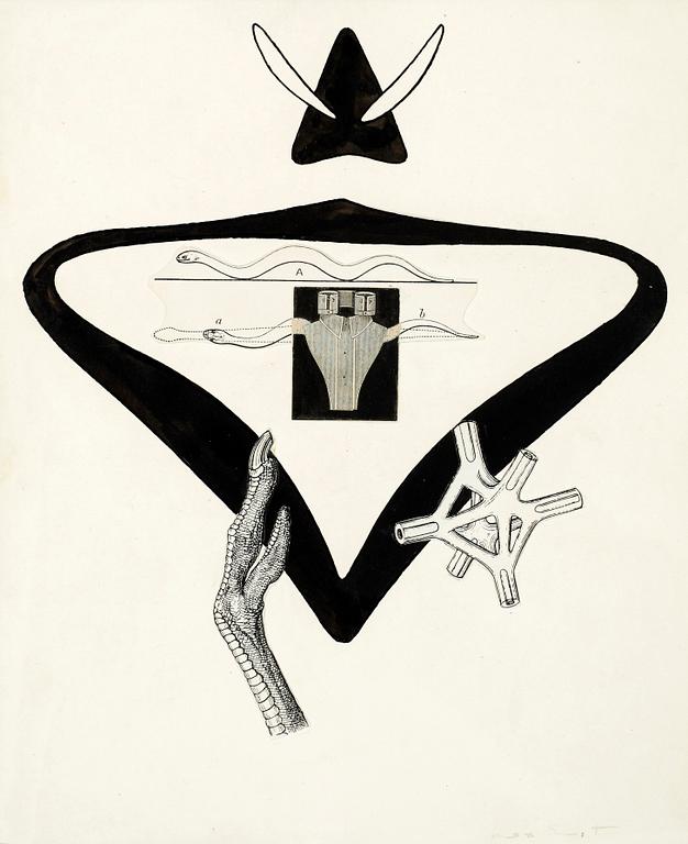Max Ernst, Illustration for B. Pérets "La Brébis galante".