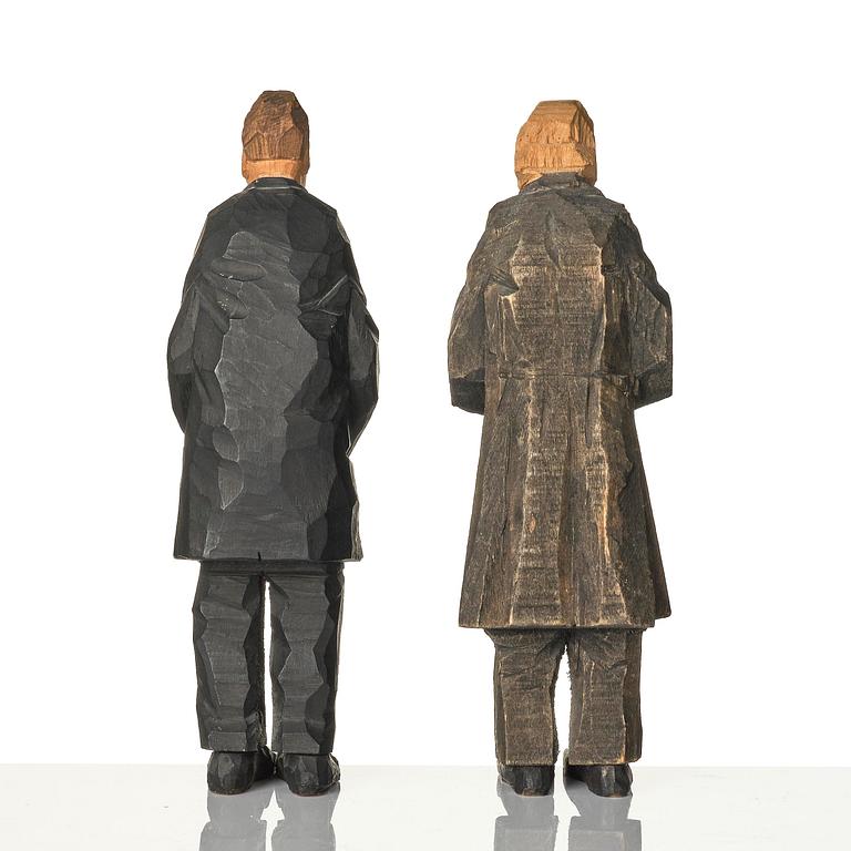 Axel Petersson Döderhultarn, "Bröllop" (The wedding) (7 pieces).