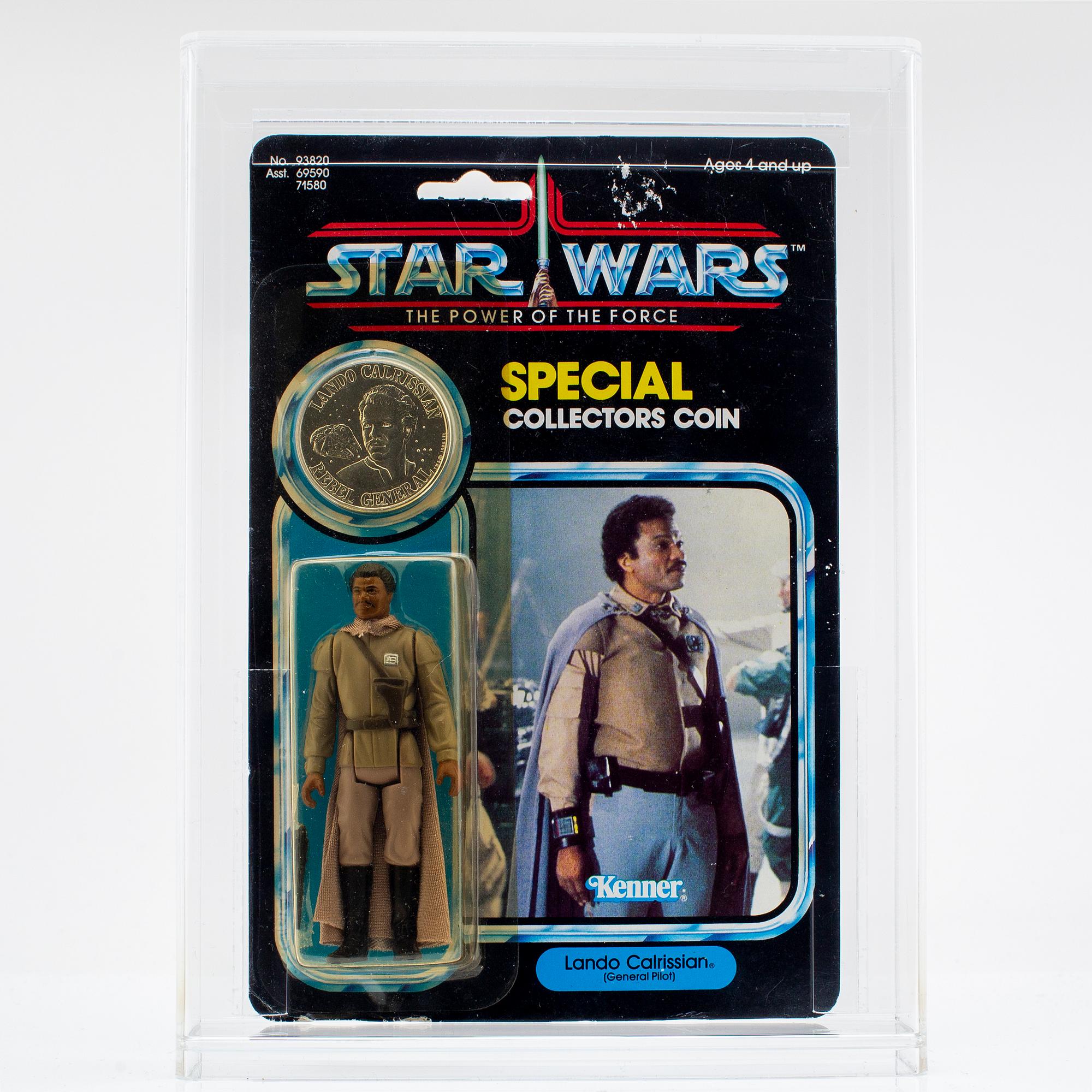 STAR WARS, Chewbacca, Han Solo (In Carbonite Chamber) & Lando Calrissian (General Pilot), POTF, 92 back, Kenner 1984.